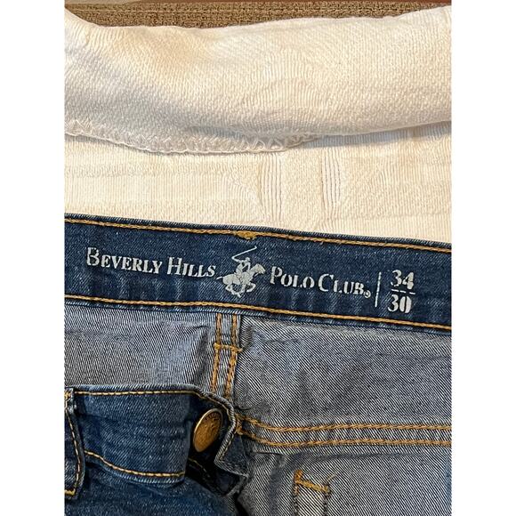 Beverly Hills Polo Club Straight Black Jeans 34x30 - Picture 3 of 4
